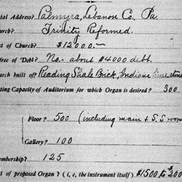 Carnegie Church Organs, Pal...
