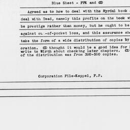 Cross Reference Sheet, Fred...