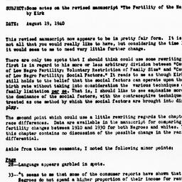 Memorandum from A.J. Jaffe ...
