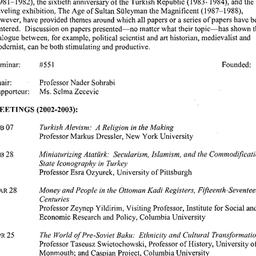 Schedules, Ottoman & Tu...