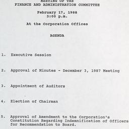 Meeting of the Finance and ...