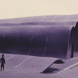 Model, exterior view, detail.