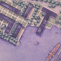 Site plan, waterfront detail.