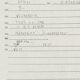 Eastern questionnaire, answ...