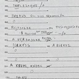 Eastern questionnaire, answ...