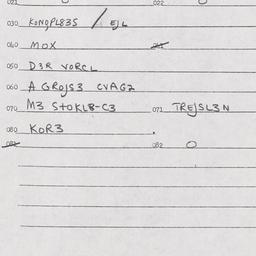 Eastern questionnaire, answ...