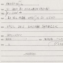 Eastern questionnaire, answ...