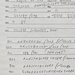 Eastern questionnaire, answ...
