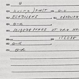 Eastern questionnaire, answ...