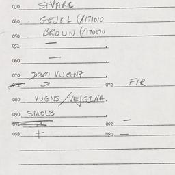 Eastern questionnaire, answ...