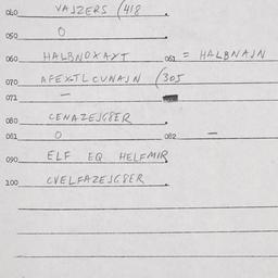 Eastern questionnaire, answ...