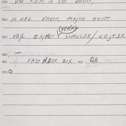 Eastern questionnaire, answ...