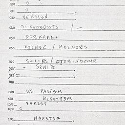 Eastern questionnaire, answ...