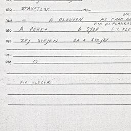 Eastern questionnaire, answ...