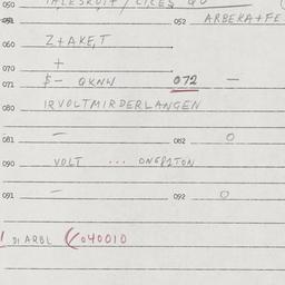 Eastern questionnaire, answ...