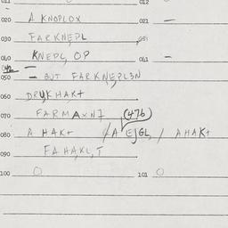 Eastern questionnaire, answ...