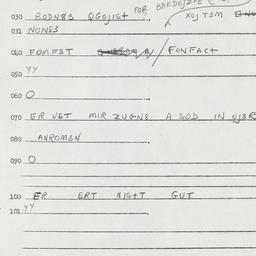 Eastern questionnaire, answ...