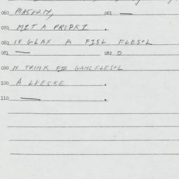 Eastern questionnaire, answ...