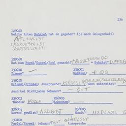 Western questionnaire, answ...