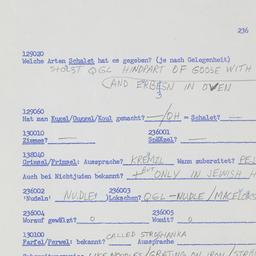 Western questionnaire, answ...