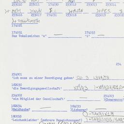 Western questionnaire, answ...