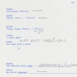 Western questionnaire, answ...