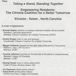 Taking a Stand, Standing To...