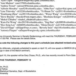 Announcements, 2003-02-03. ...