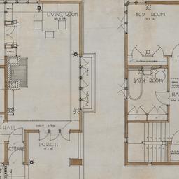 First, second floor plans