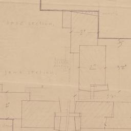Door framing detail sections