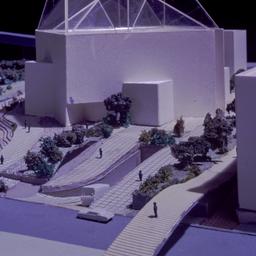 Model, detail of bridge ove...