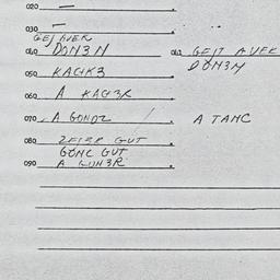 Eastern questionnaire, answ...