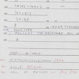 Eastern questionnaire, answ...