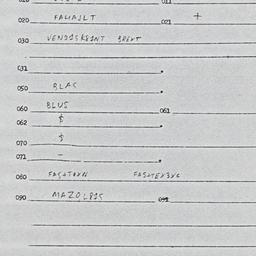 Eastern questionnaire, answ...