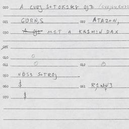 Eastern questionnaire, answ...