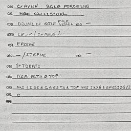 Eastern questionnaire, answ...