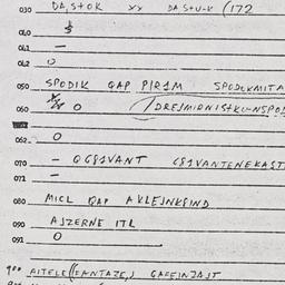 Eastern questionnaire, answ...