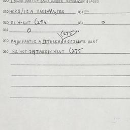 Eastern questionnaire, answ...