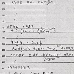 Eastern questionnaire, answ...