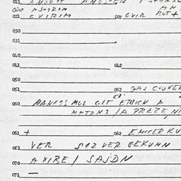 Eastern questionnaire, answ...