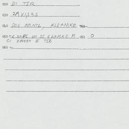 Eastern questionnaire, answ...