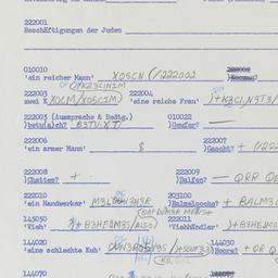 Western questionnaire, answ...