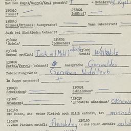 Western questionnaire, answ...