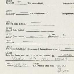 Western questionnaire, answ...