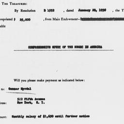 Invoice for payment of Gunn...
