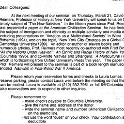 Announcements, 1996-03-21. ...