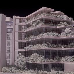 Model, exterior view.