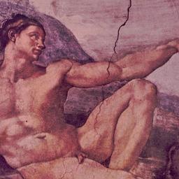 Sistine Ceiling, detail of ...
