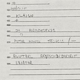 Eastern questionnaire, answ...