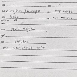 Eastern questionnaire, answ...
